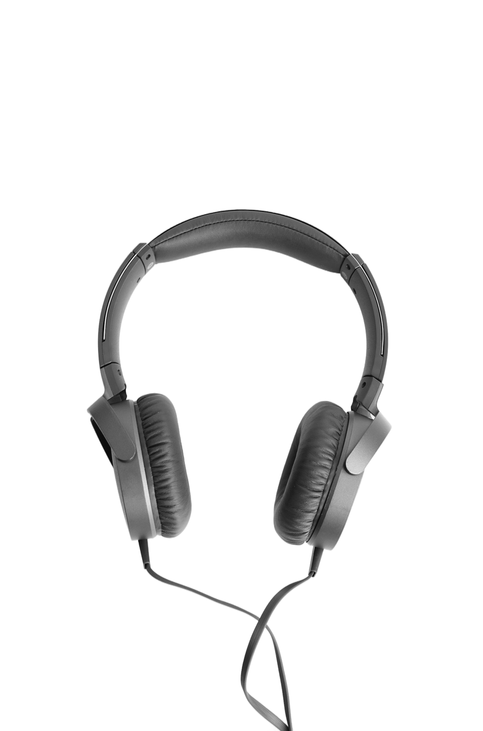 Casque audio — détouré, fond transparent